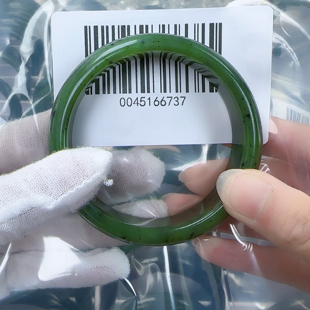 和田玉（碧玉）手镯未镶嵌59