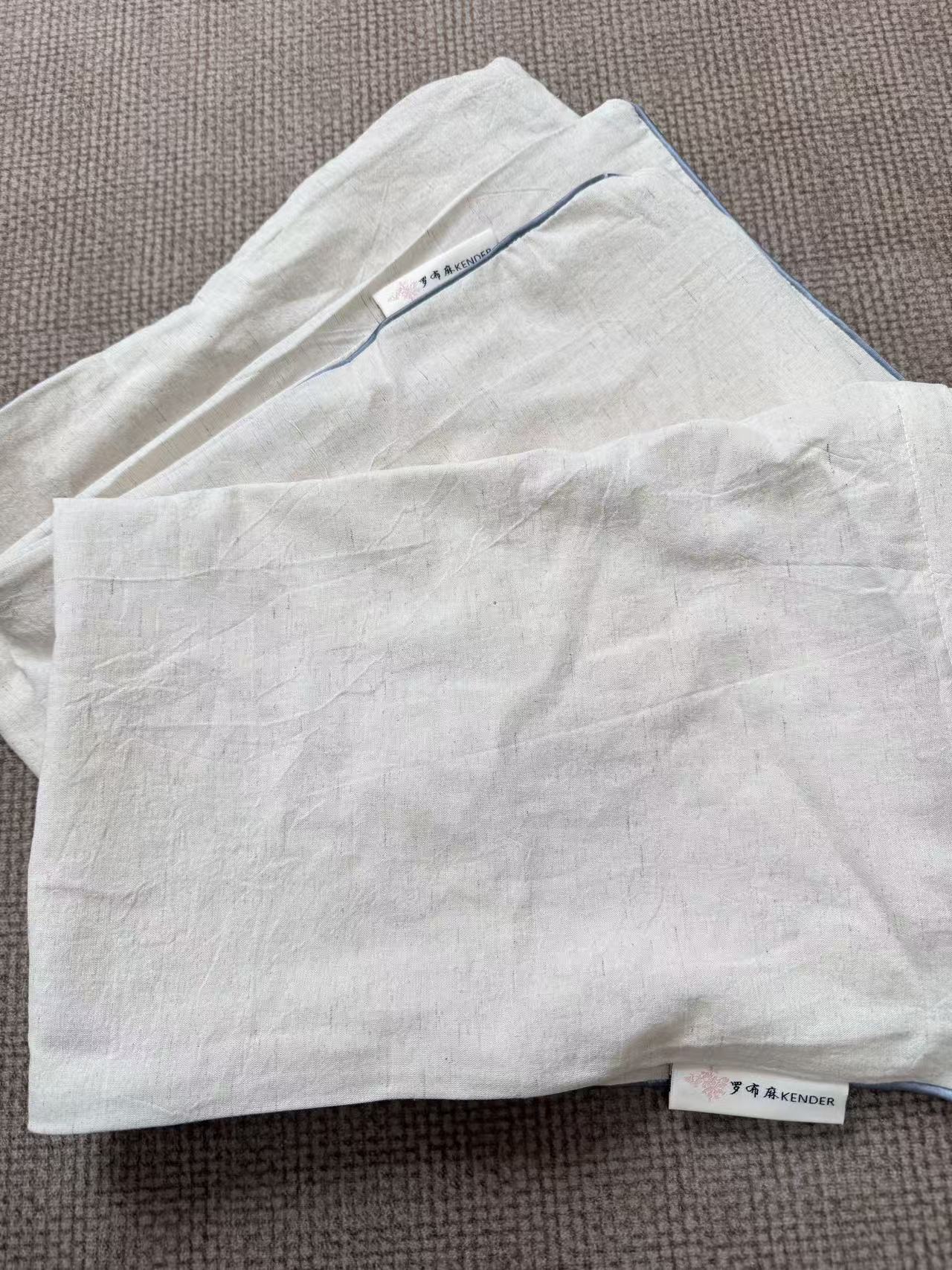 《私人订制枕套》同款高含量罗布麻➕汉麻立体压绳设计枕套(一对)