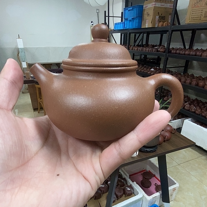 茶壶紫砂容天黄降坡