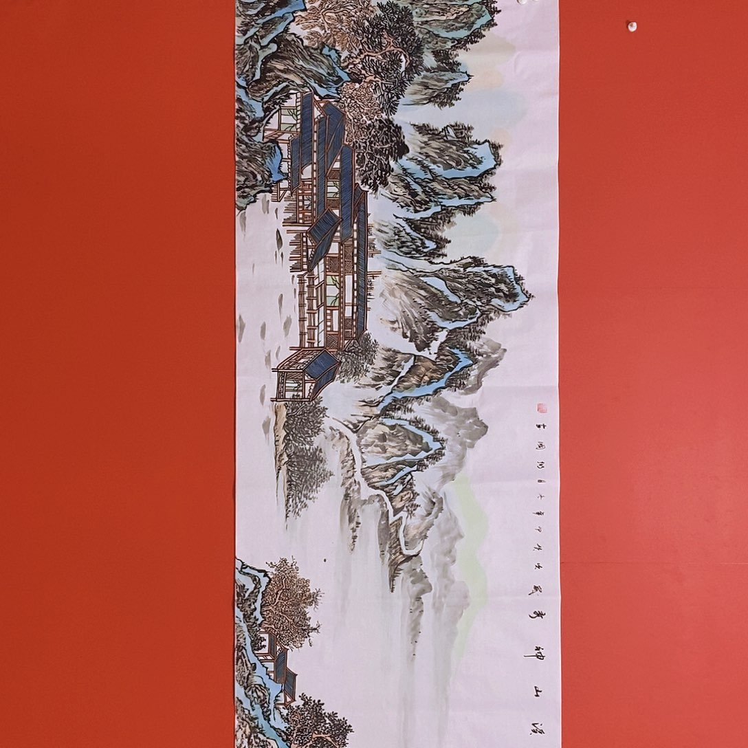 国画山水花鸟国画作品