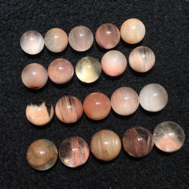 天然兔毛散珠圆珠diy多宝手链红水晶珠子单颗招财散珠子