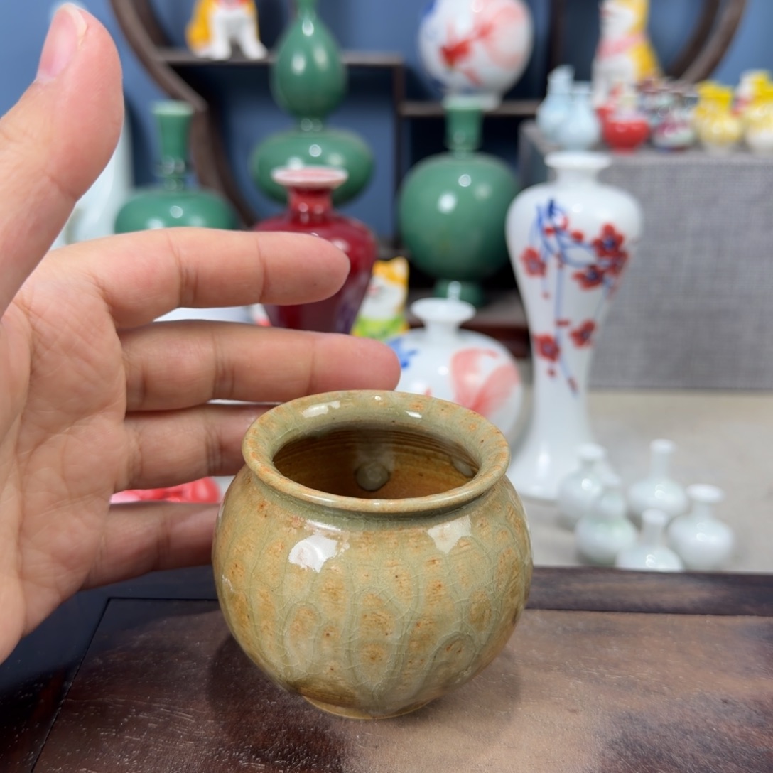 陶瓷手工小花器摆件