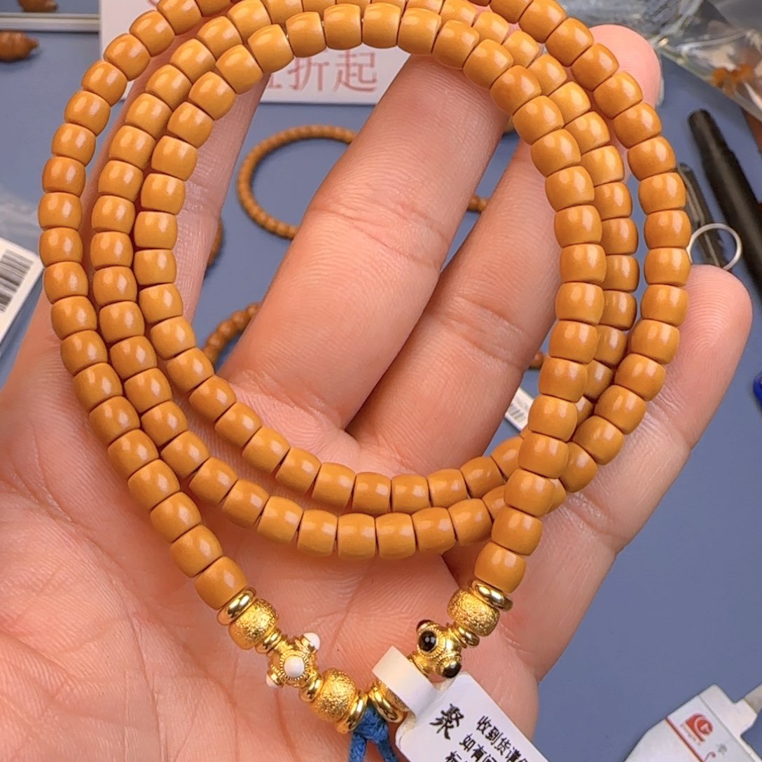 橄榄核手串核尖直切尺寸5.7×130颗ss