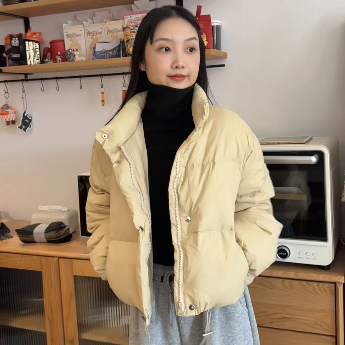 林金亚｜五个色精致小短款羽绒服