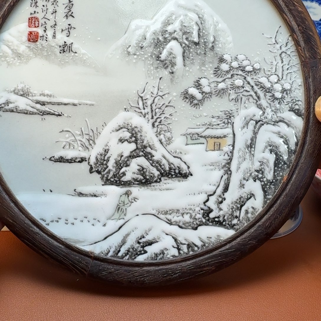 莫***问陶杯子景德镇全手工手绘陶瓷