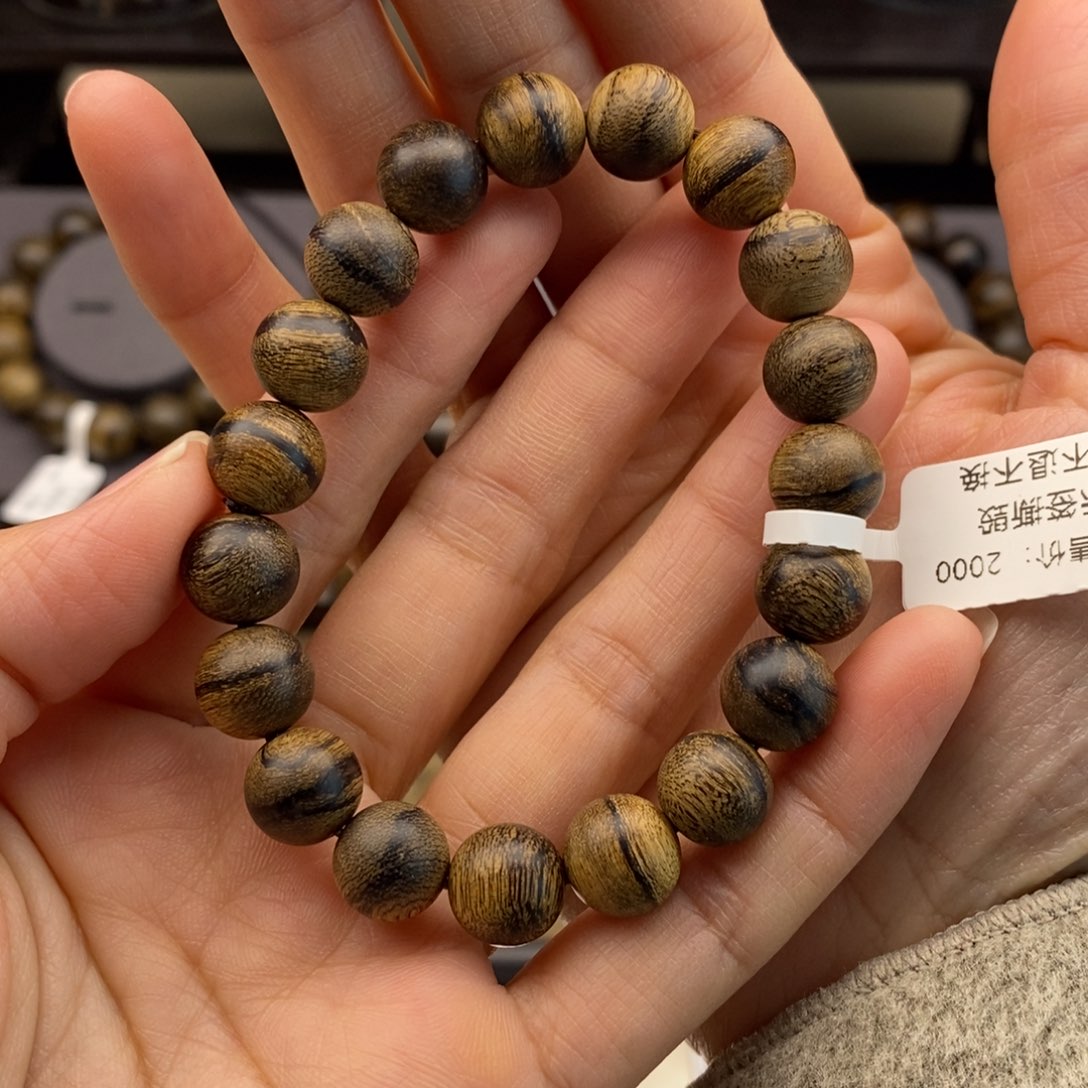 沉香手串上**水越南芽庄白棋瘤疤1.0