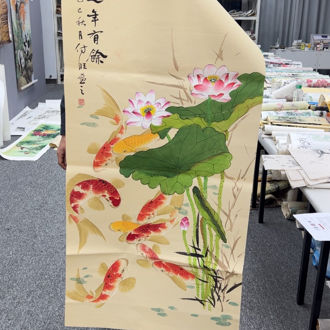 国画纯手绘字画宣纸