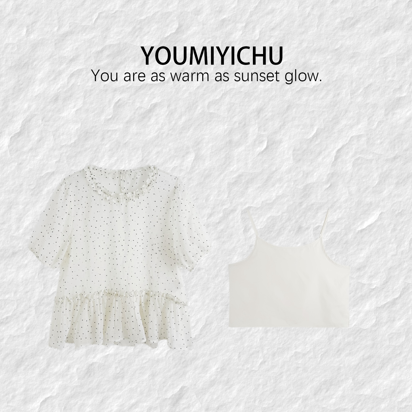 Y.M | 梦幻漫波 行走的温柔滤镜 小众精致设计款真两件衬衫1366