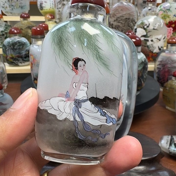 鼻烟壶内画手工绘制包邮