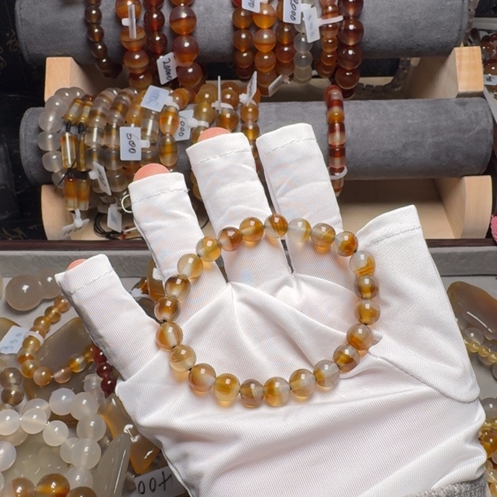 迪***呀玛瑙/玉髓未镶嵌手链007……30