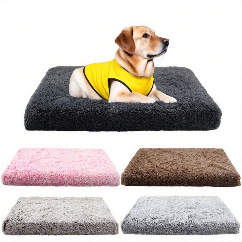 毛绒宠物垫子狗窝记忆海绵泰迪金毛秋冬季保暖可拆洗狗床猫垫睡觉