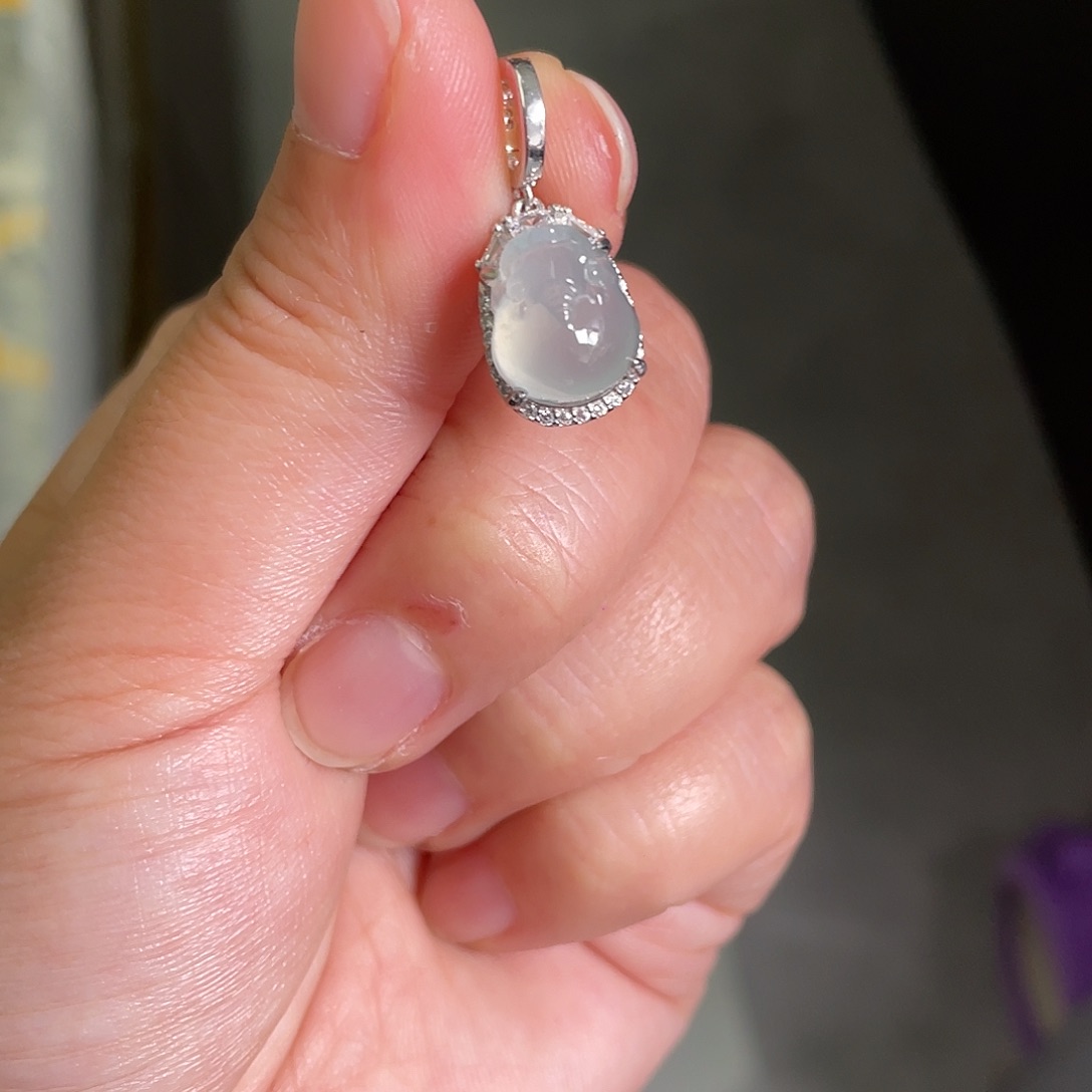 翡翠银S925镶嵌颈饰