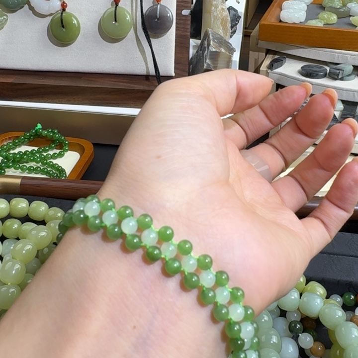 和田玉未镶嵌手链