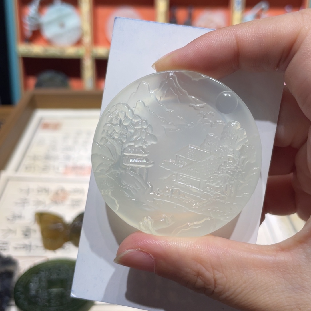 拾****未镶嵌岫玉颈饰颈饰