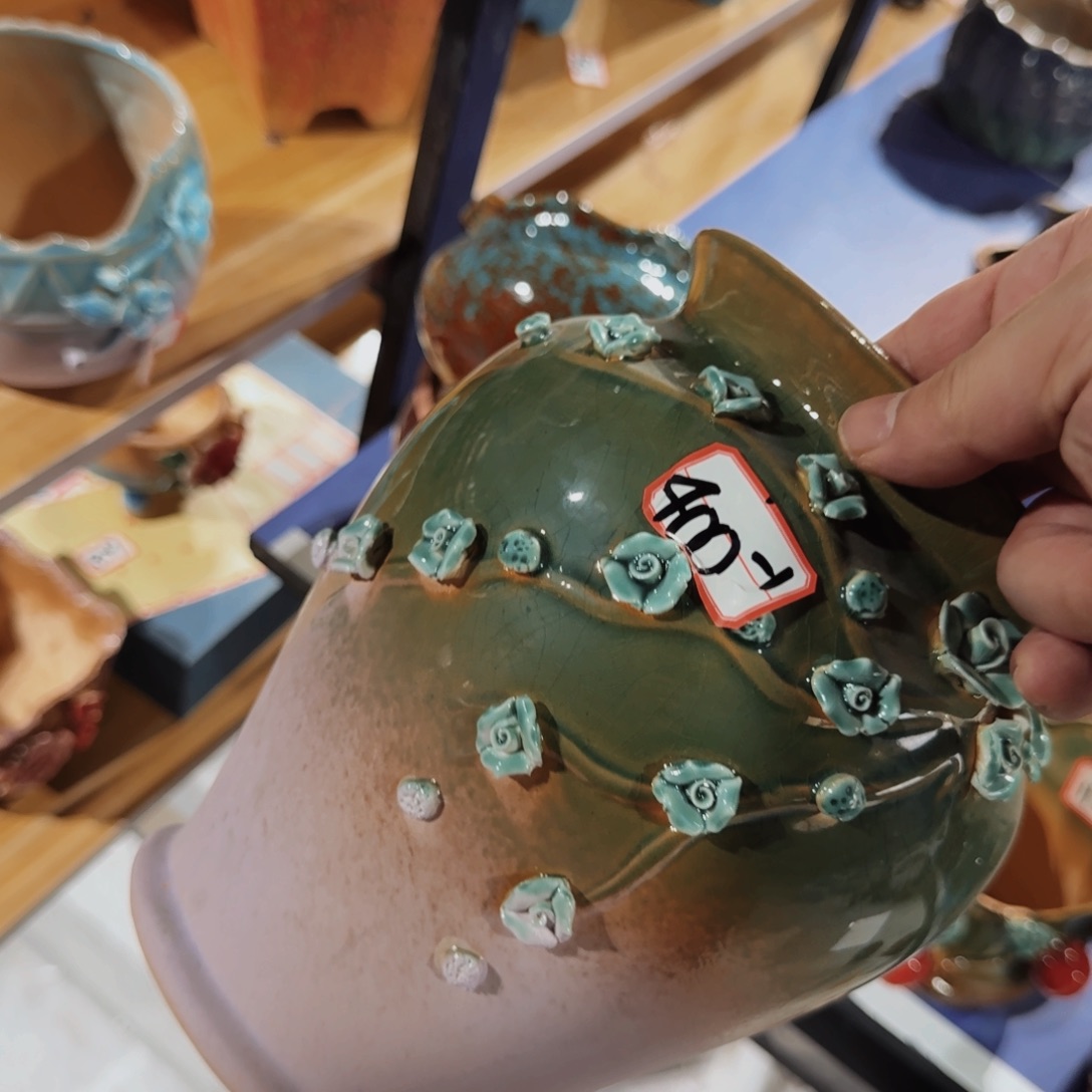 紫砂花盆粗陶盆醋