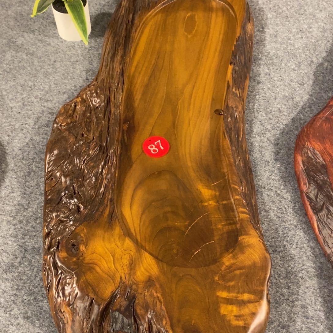 楠木自然随形茶盘