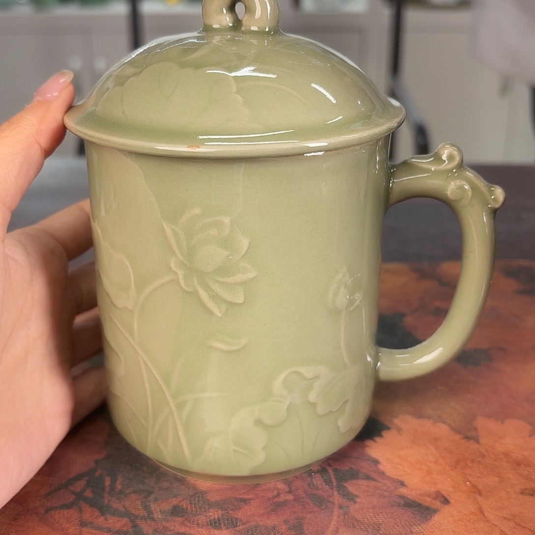 龙泉云间青瓷小米茶器