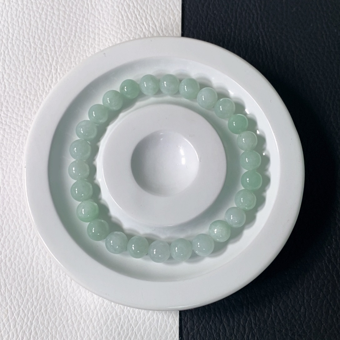 翡翠手串未镶嵌卡 7+