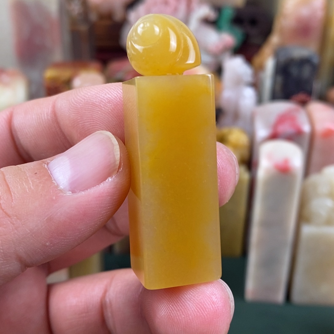 巴林石巴林石手工雕钮