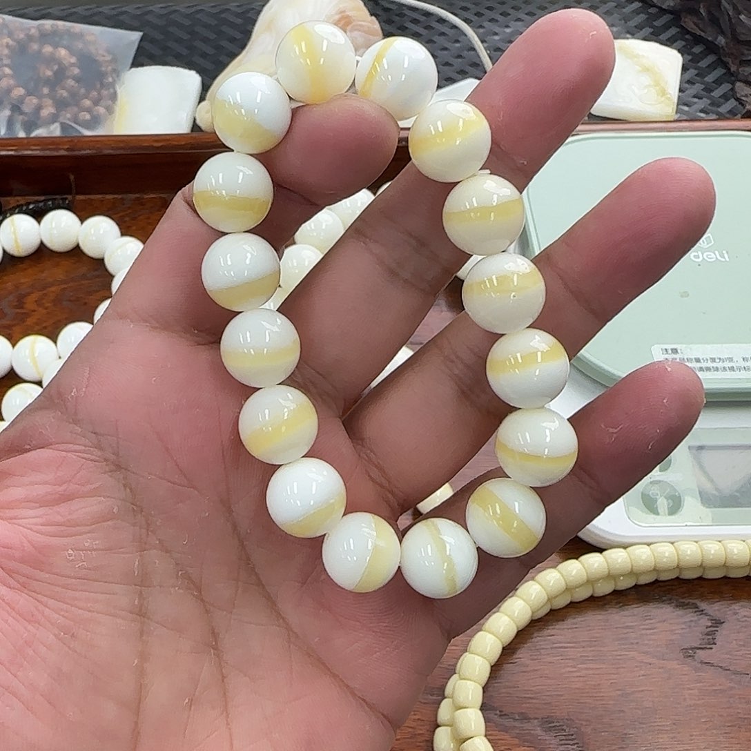 白玉菩提手串12一线