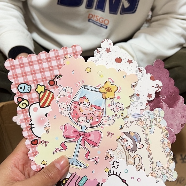 花边8×12混款100张