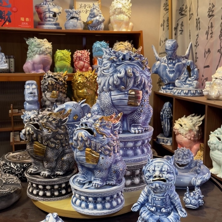 陈***霆瓷片摆件11111111111