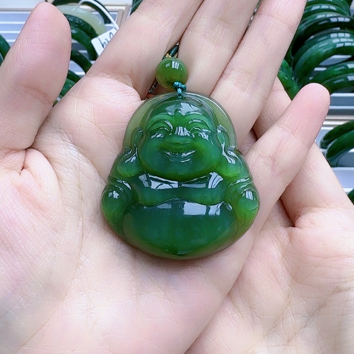 和田玉（碧玉）挂坠未镶嵌