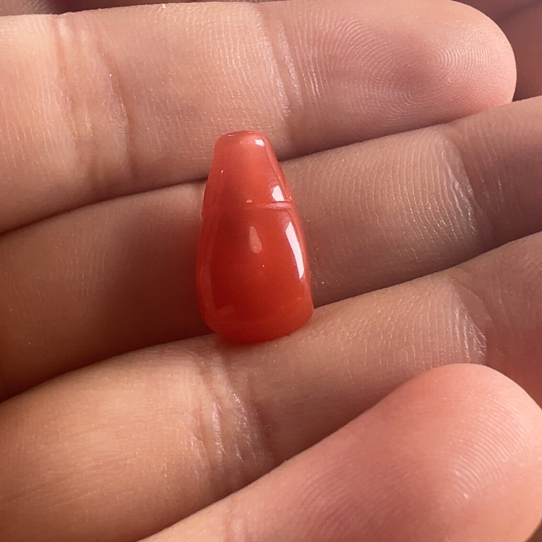 南红玛瑙三通9.1*8.5未镶嵌