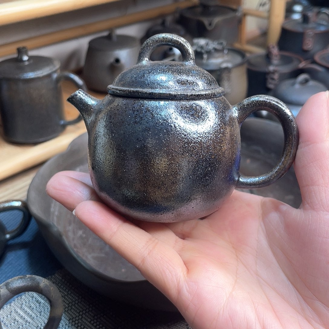 y***n红陶壶广西南陶柴烧壶茶壶80毫升瑕