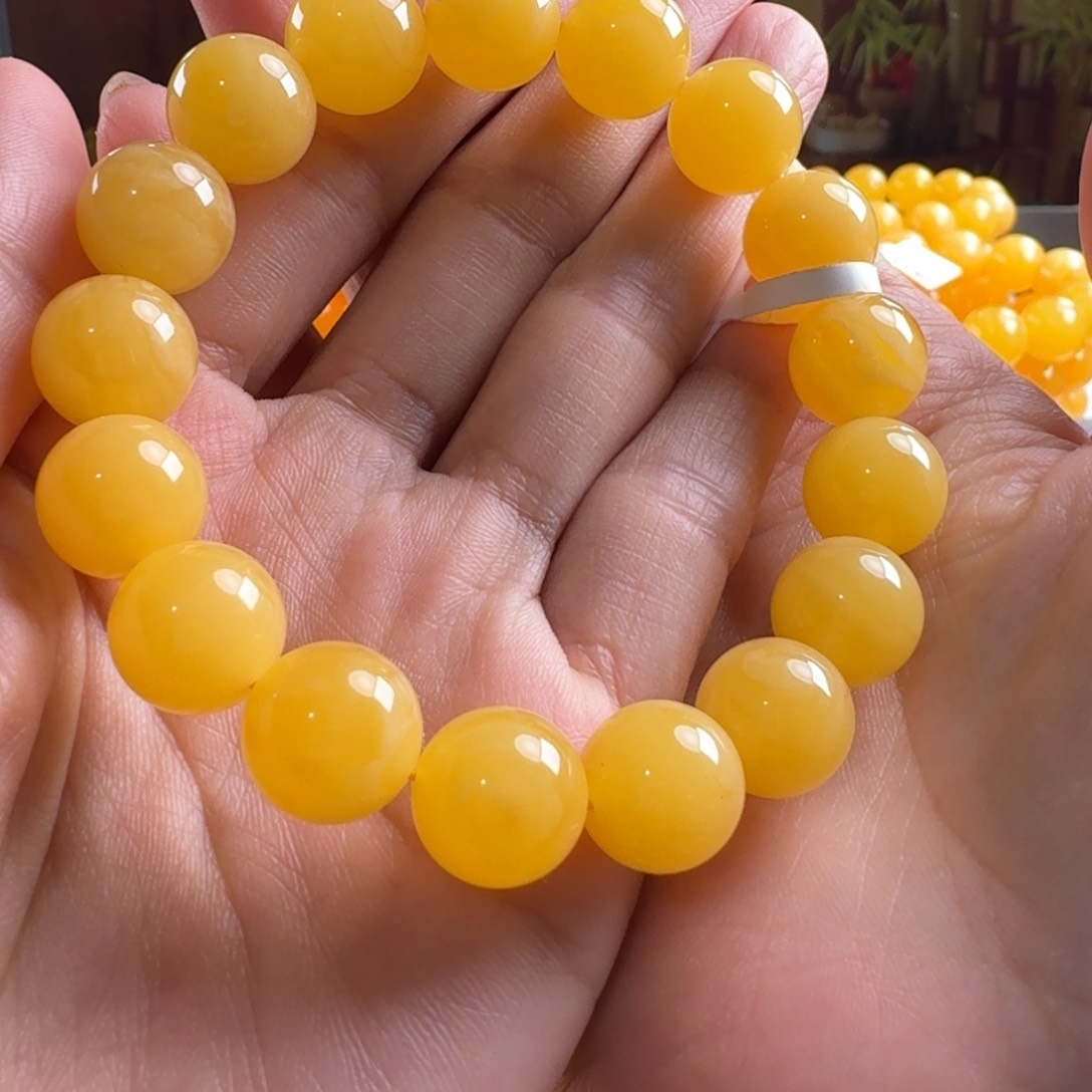 蜜蜡毛衣链未镶嵌