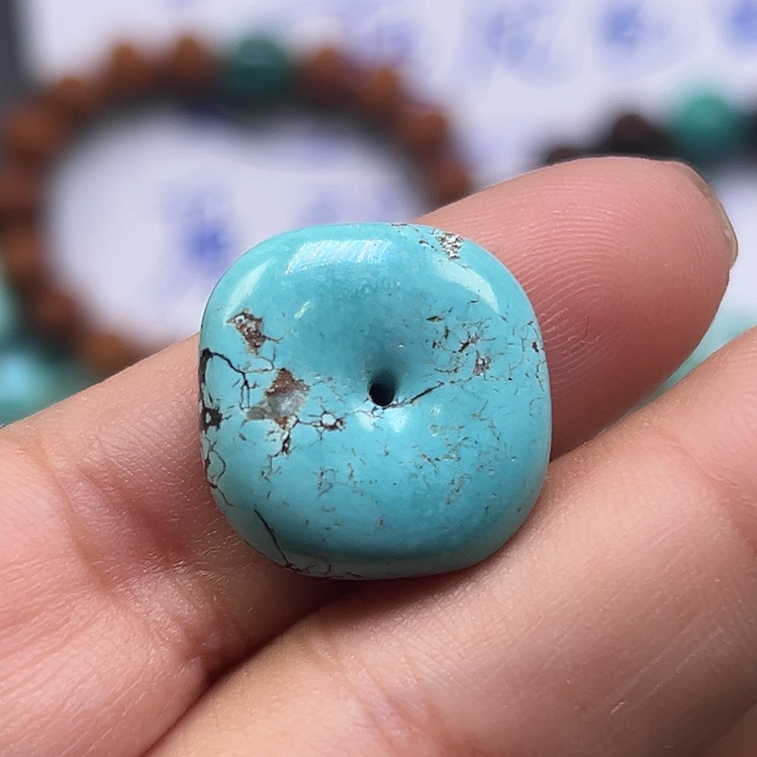 绿松石珠宝半成品未镶嵌峰**语