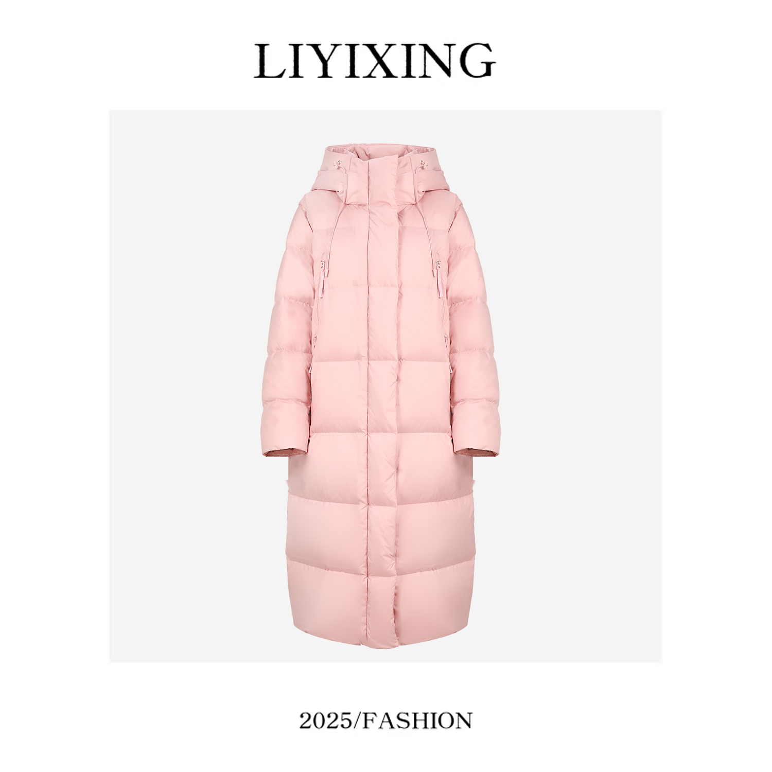 【李易行】爱美斯长款时尚休闲百搭羽绒服A079001