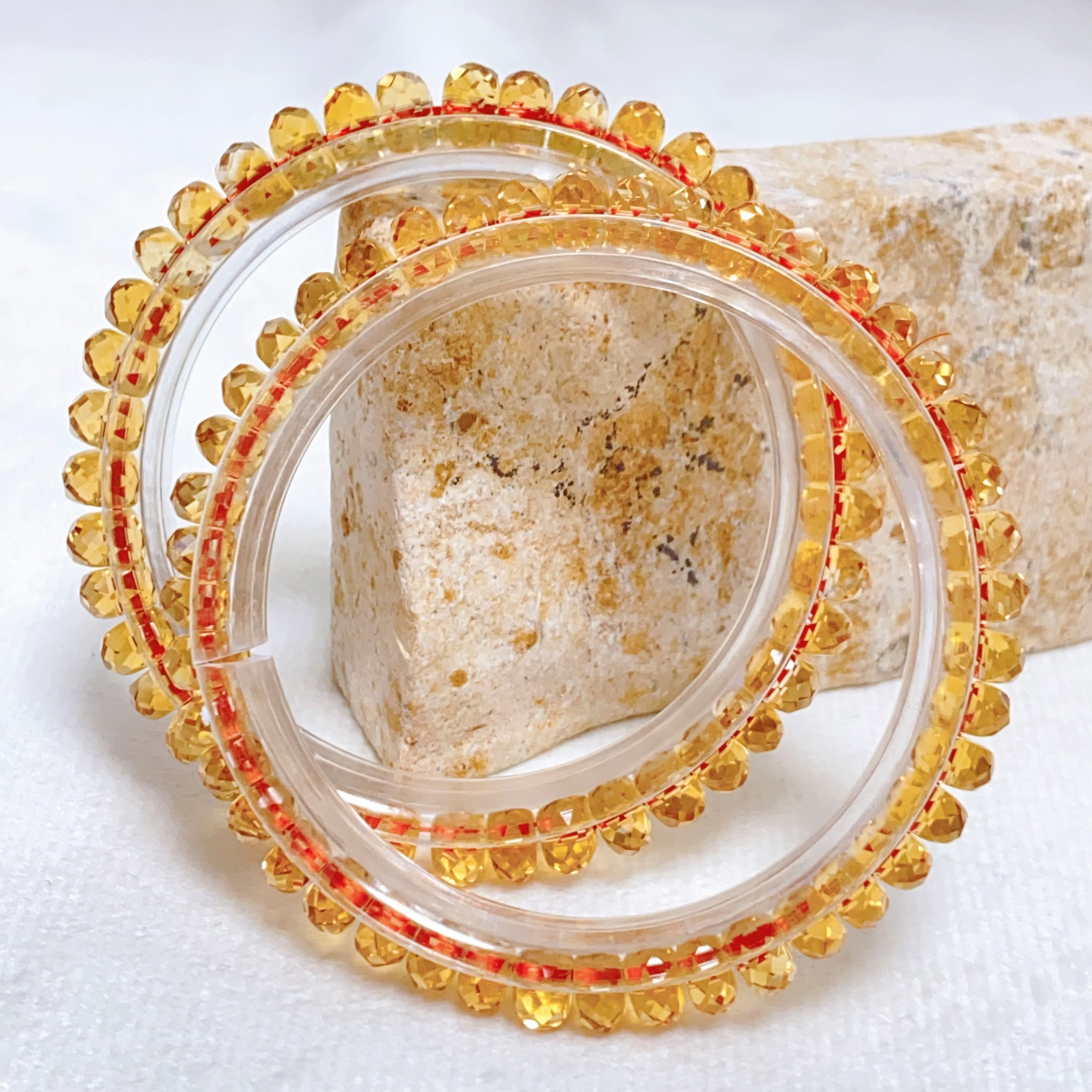 【星浩好物】黄水晶手串QT144H124【多样性发一件】3*6mm