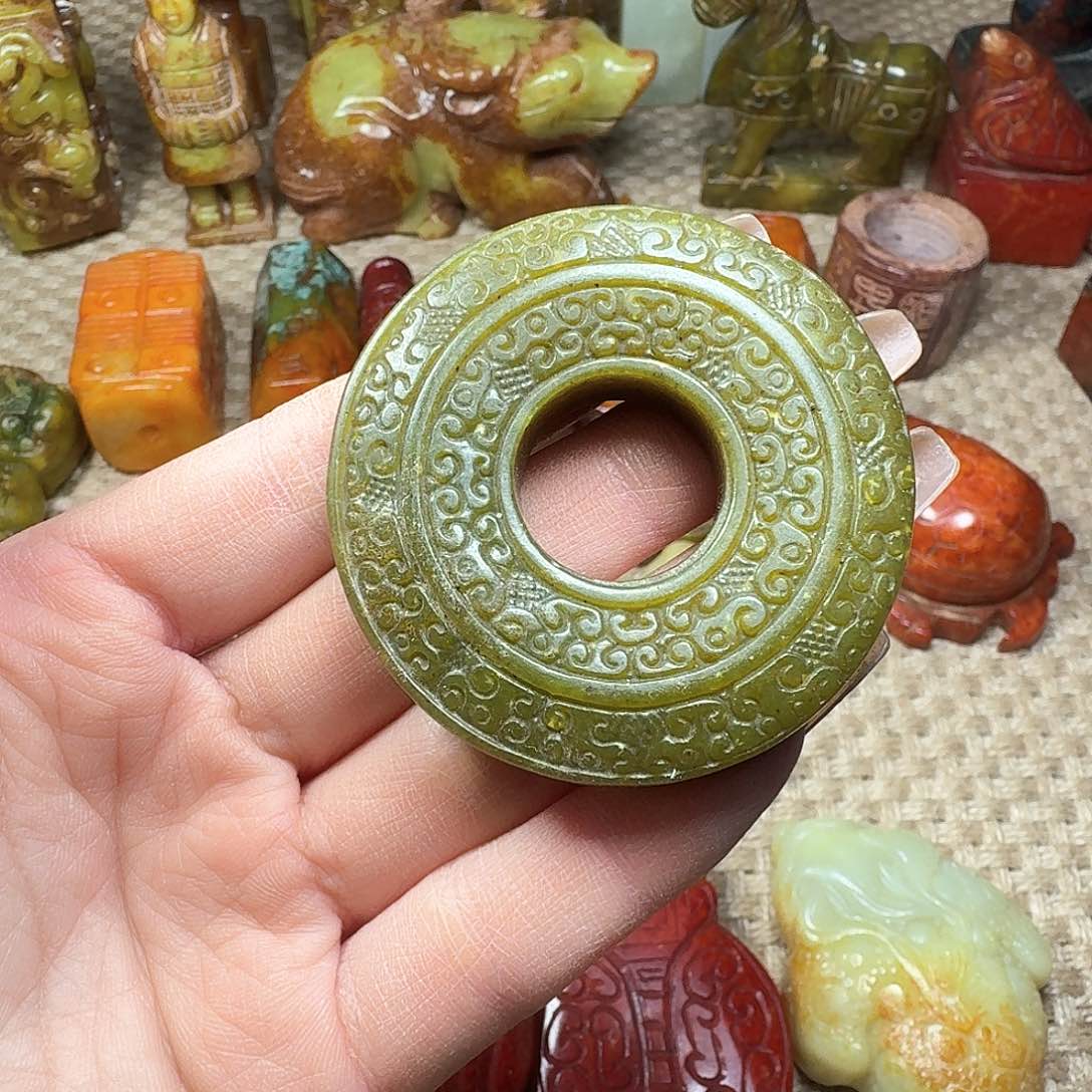 白玉菩提吊坠挂件