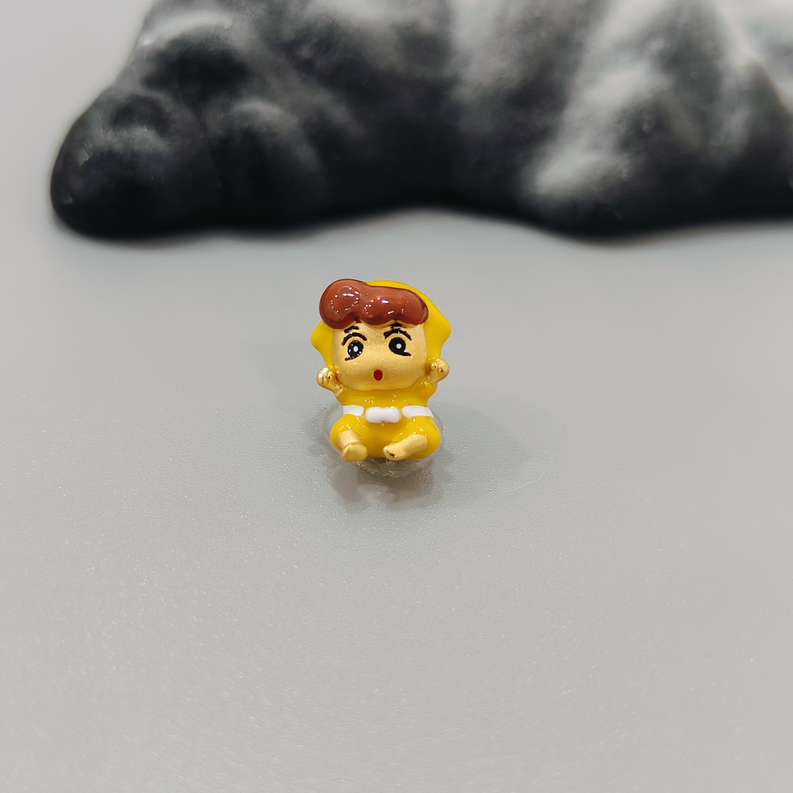 【珺铺黄金】足金999精美烧蓝小葵转运珠可爱饰品