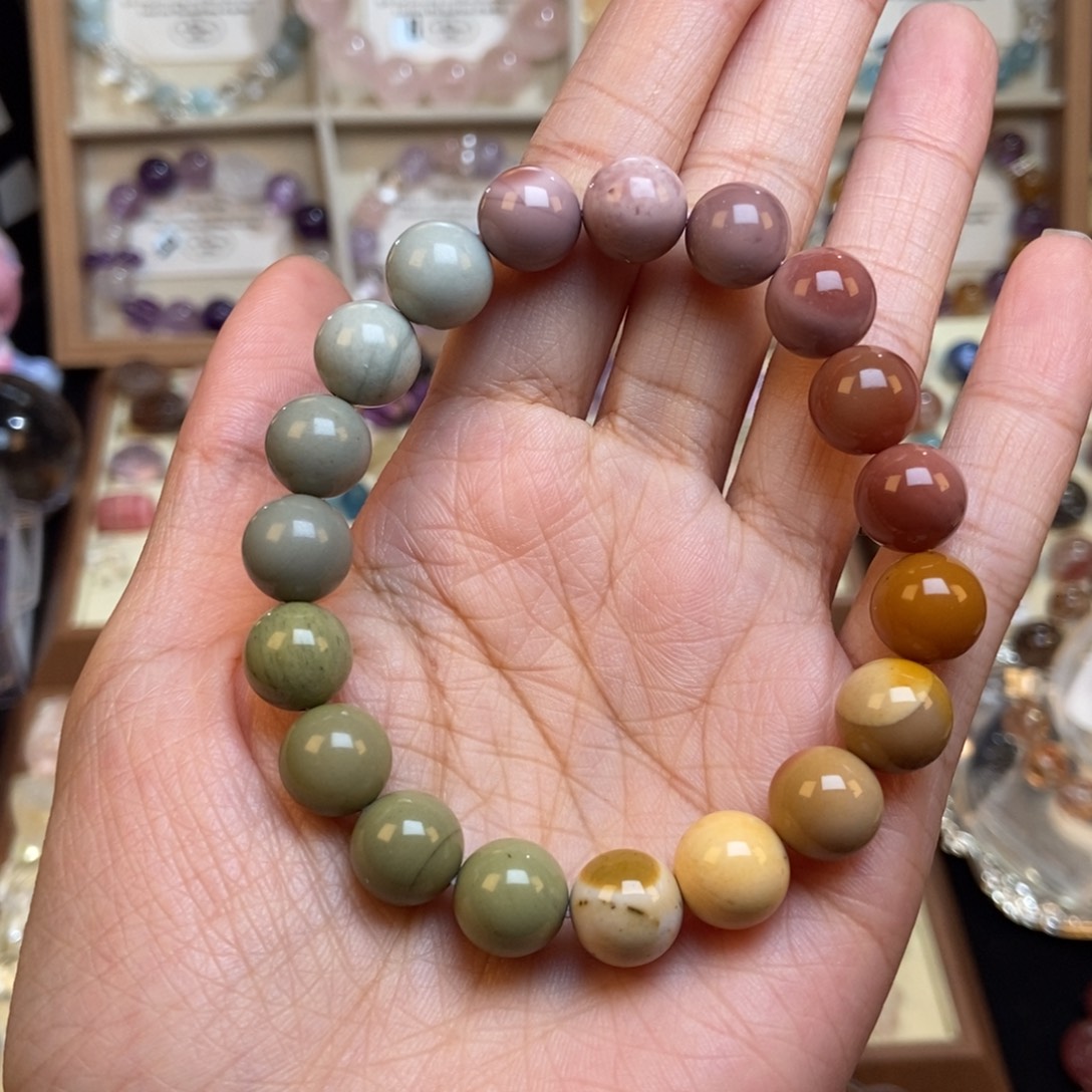 手链银S925镶嵌烟晶阿拉善10m