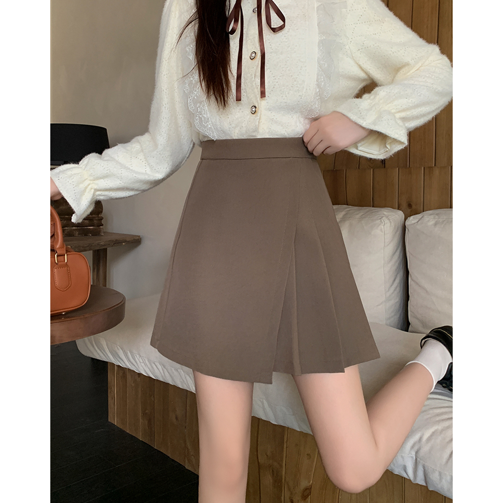 【戴戴推荐】大码女2025秋季不规则半身裙胖mm小众显瘦a字短裙63648