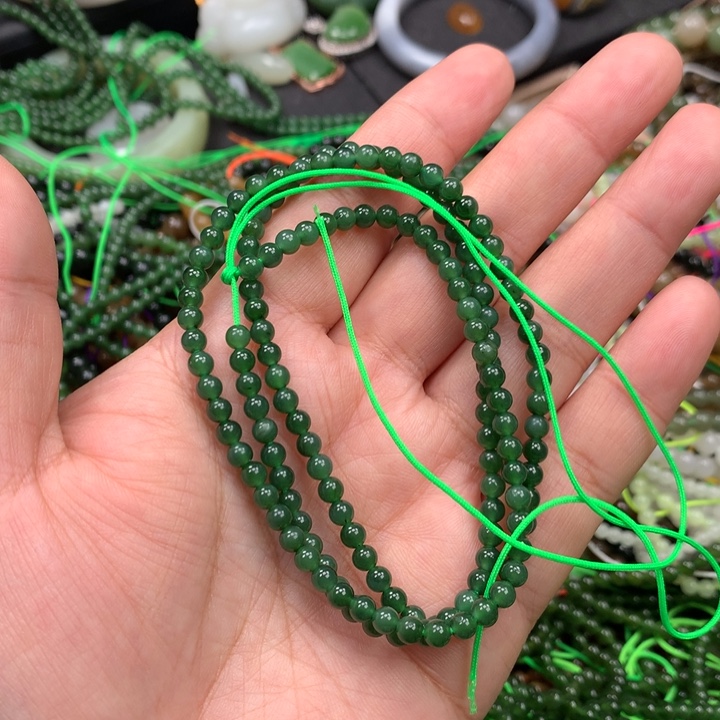 和田玉未镶嵌手链71