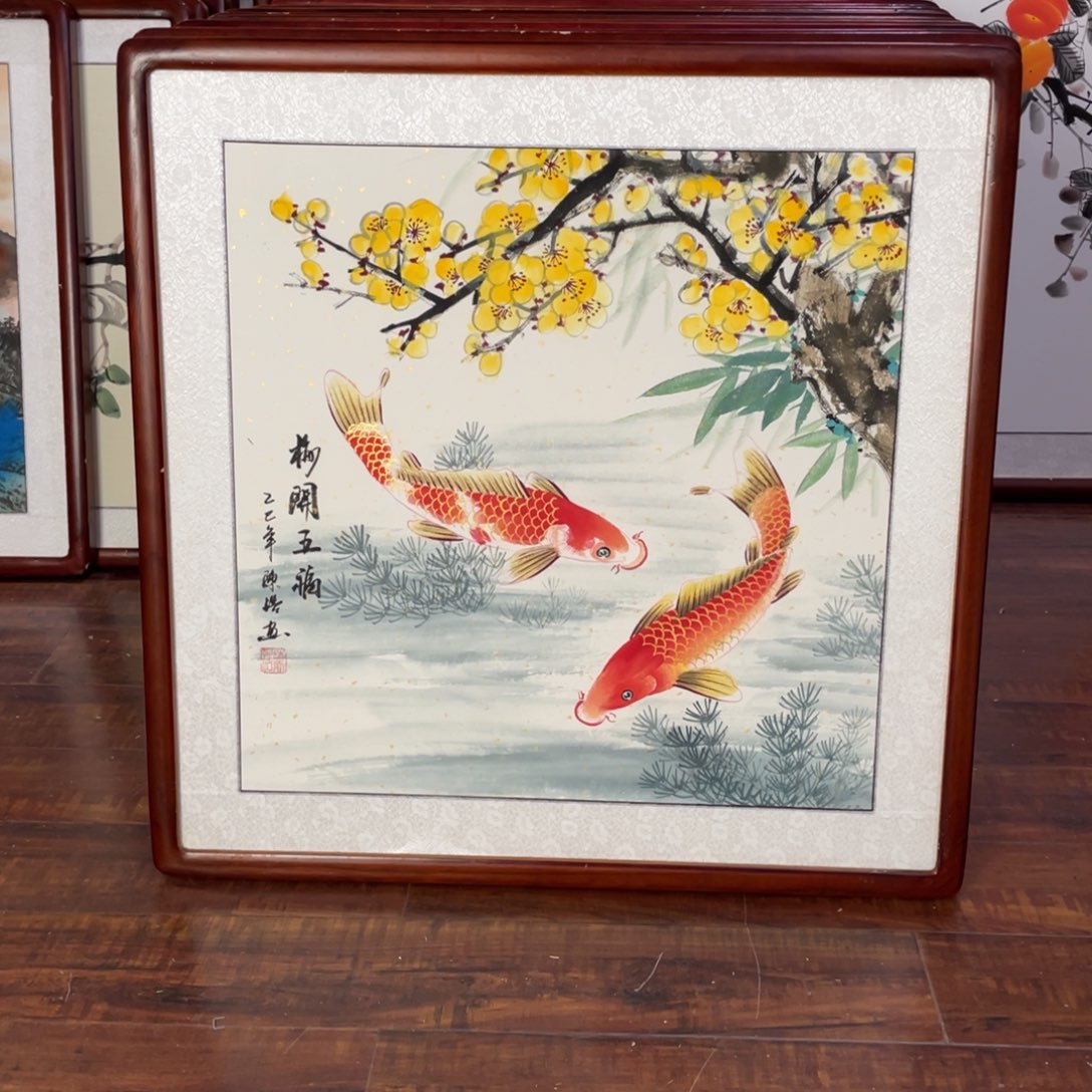 国画带框尺寸63*63厘米