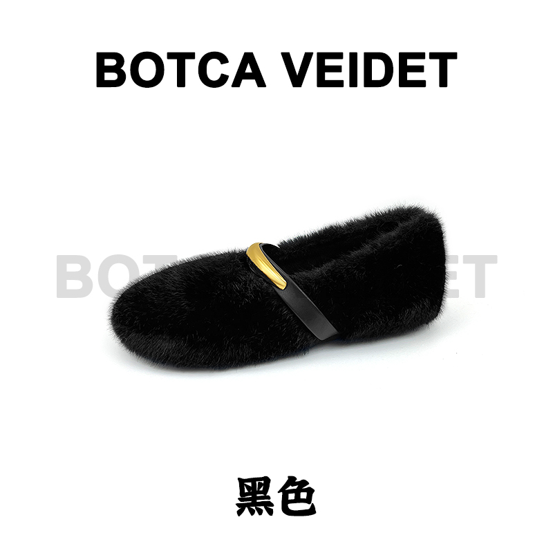 【赛班系列】安先生SHOES2025冬季新款时尚玛丽珍毛毛单鞋-HM3037