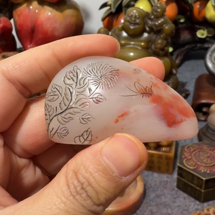 用***4印石寿山石手工艺品摆件