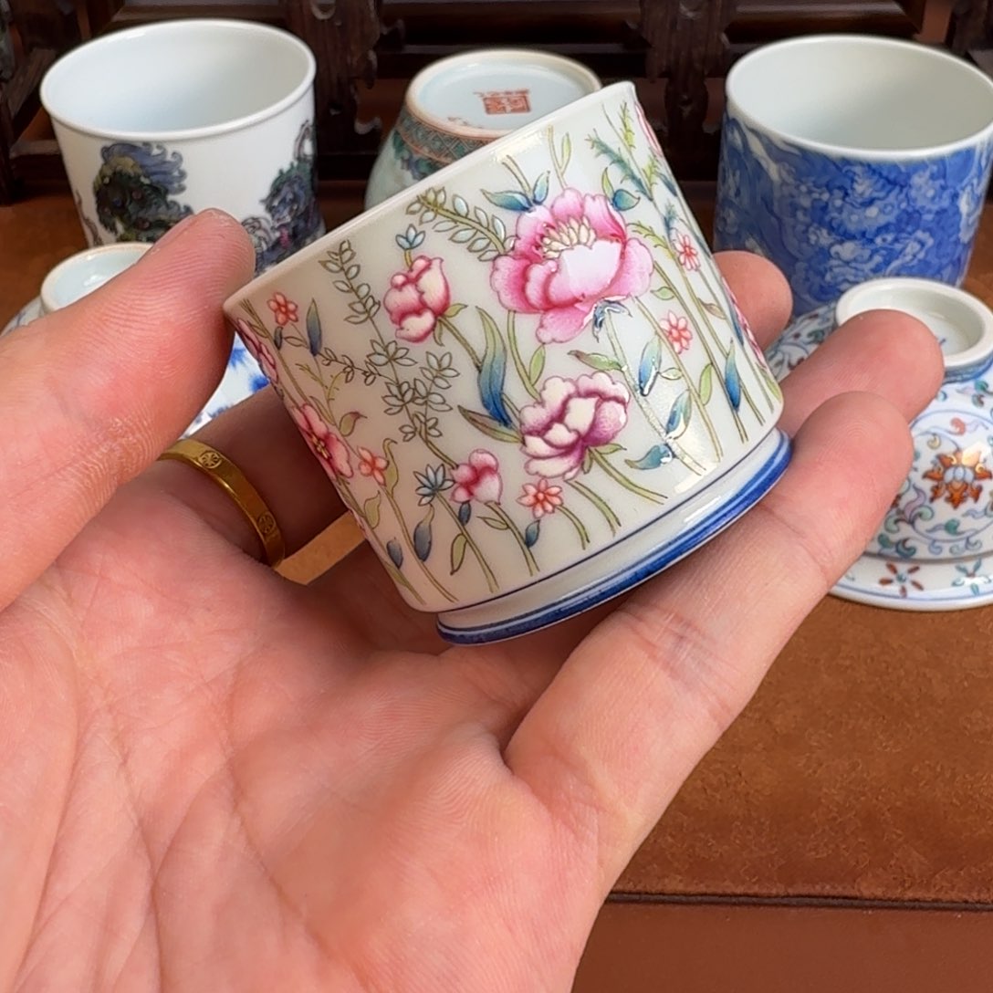 瓷片景德镇瓷器茶器手工手绘