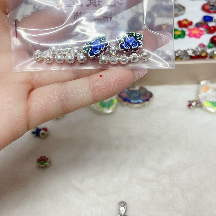 *****足银珐琅珐琅彩足银配件