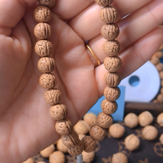 可***爸桃核手串野生小核桃238米