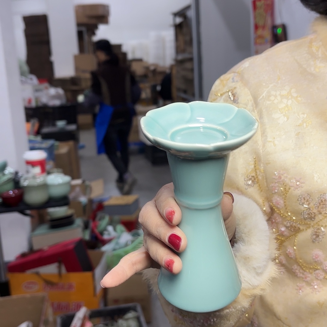 龙泉云间青瓷小米茶器