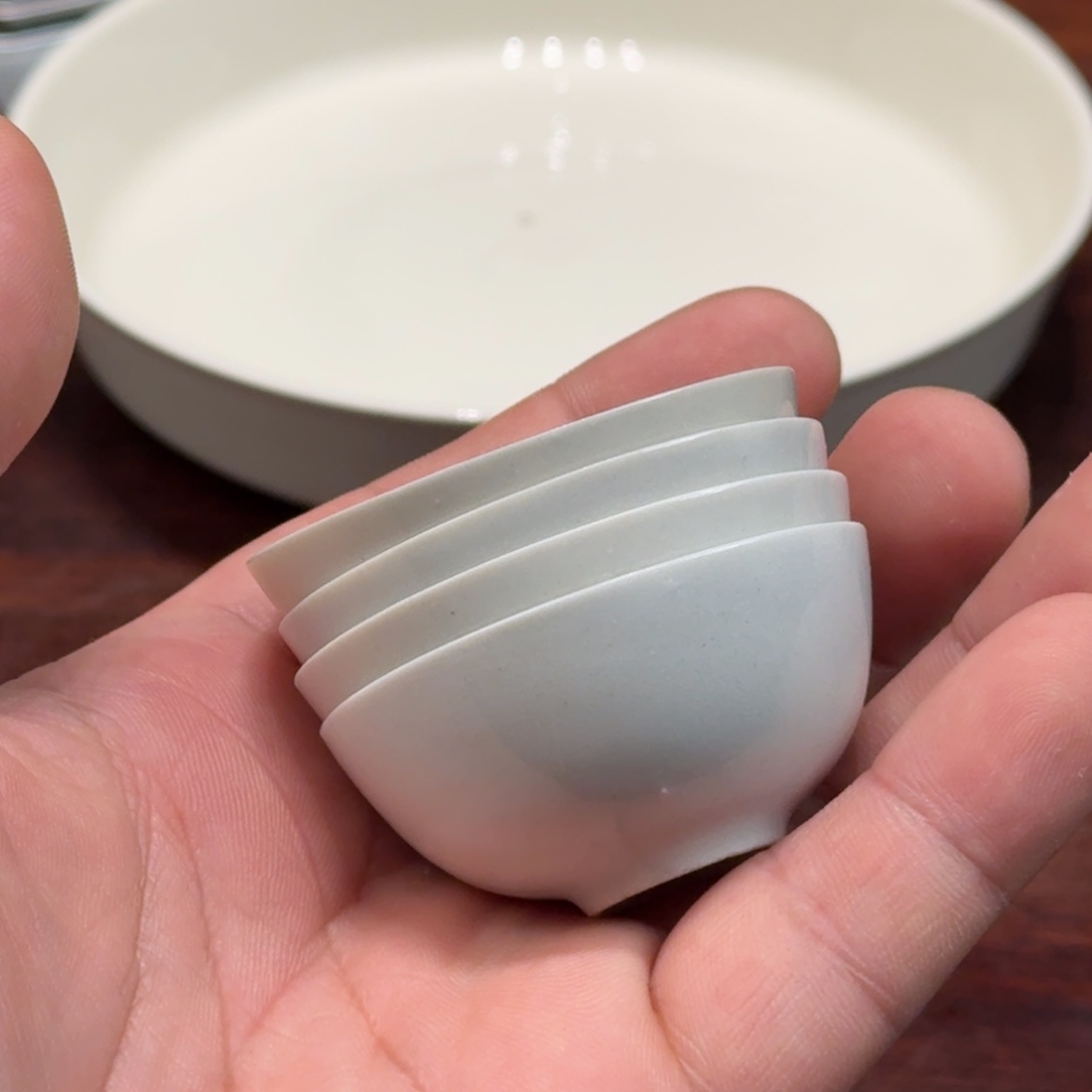 茶壶紫砂功夫茶茶杯，4个