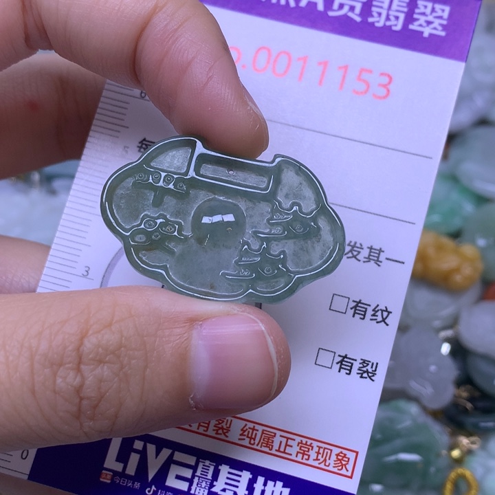 翡翠未镶嵌吊坠(不含链)
