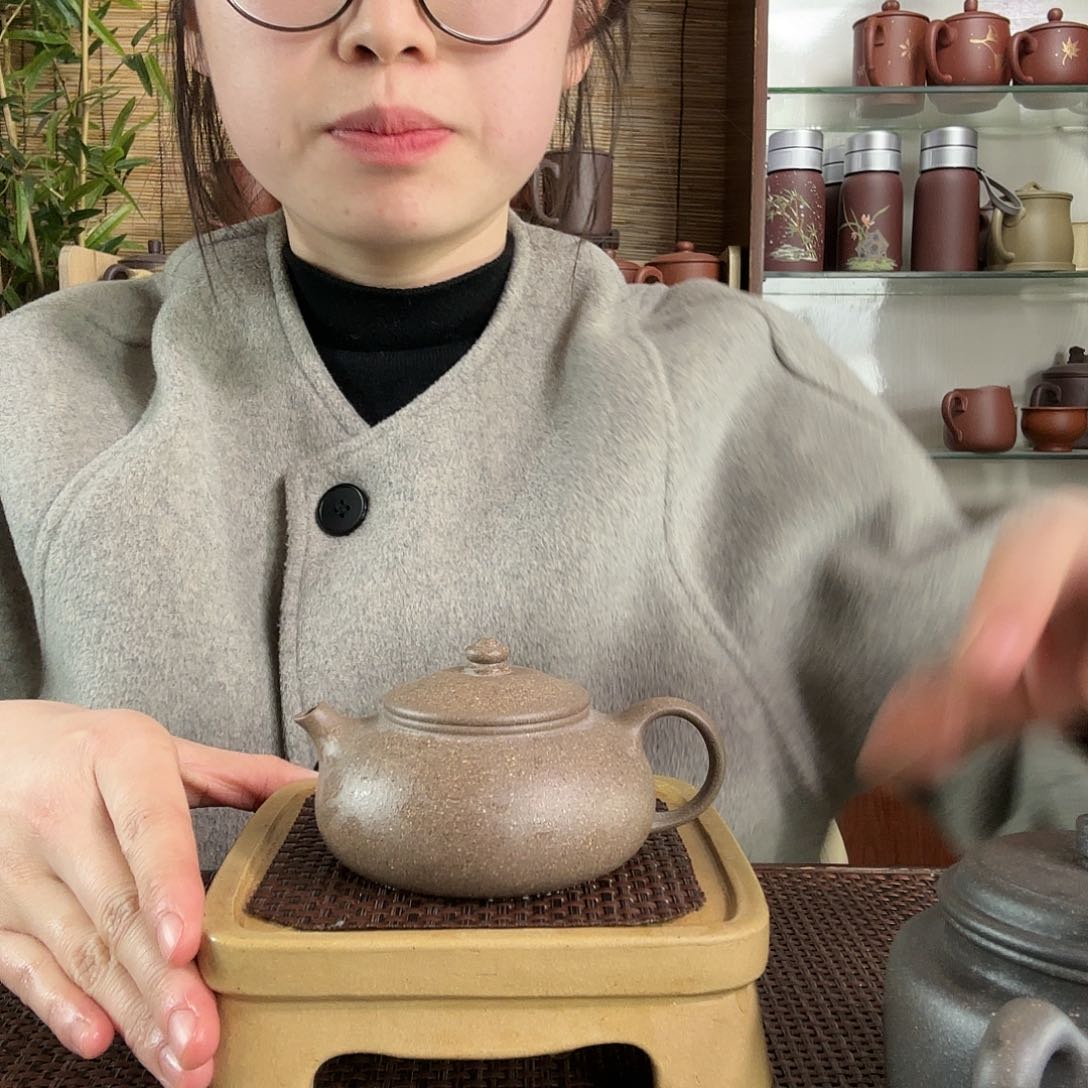紫砂茶杯青段寒江茶壶150CC左右