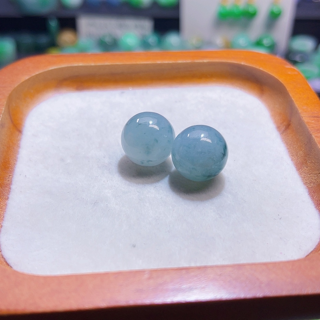 翡翠散珠天然缅甸翡翠圆珠