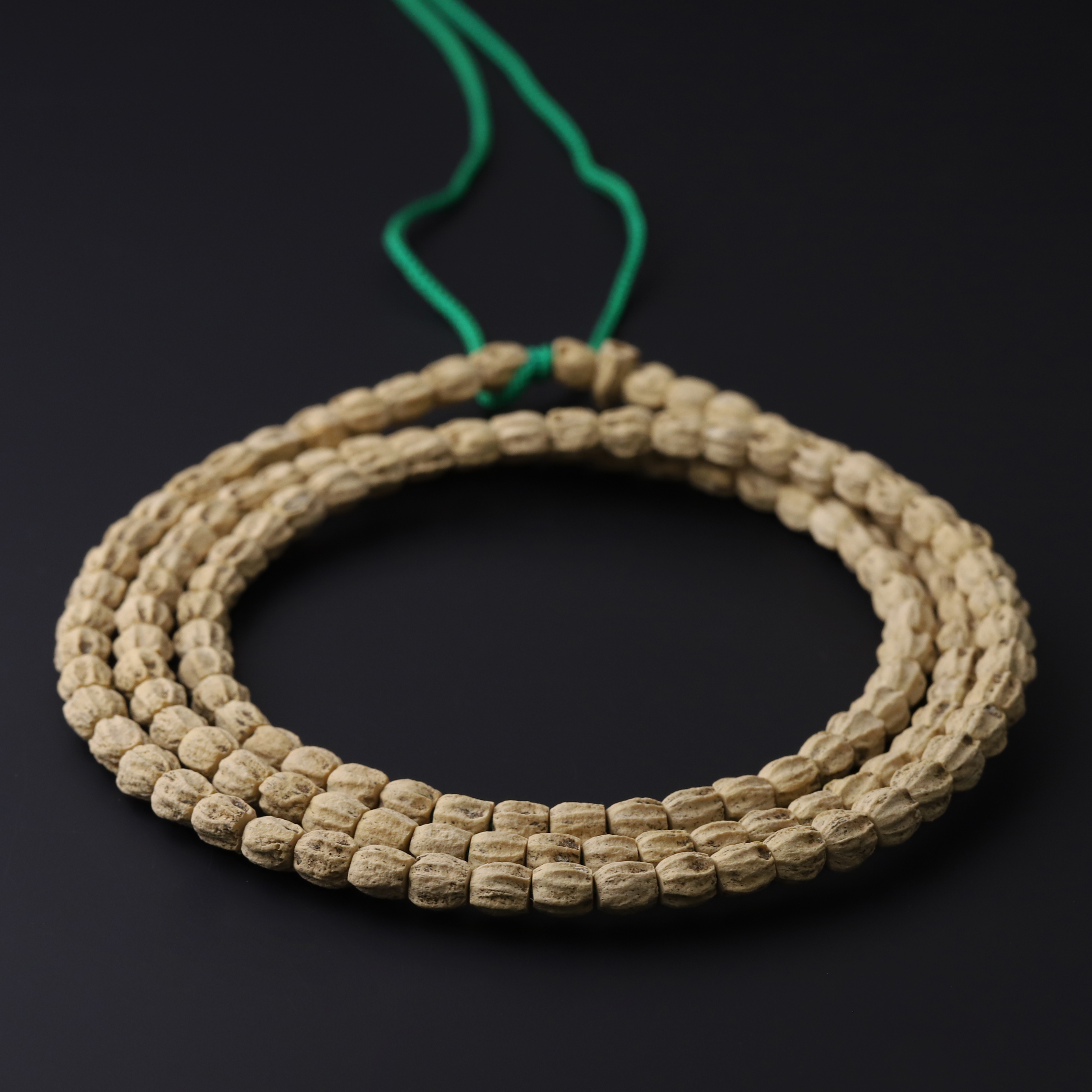 S8617【道骨】精选热振高桩直桶多棱顺百香籽108长串（送工具）